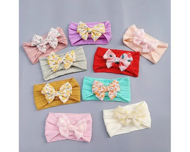 Bentita lata pentru fetite - Colored bow