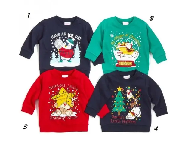 Bluzita bebelusi cu imprimeu specific Craciunului