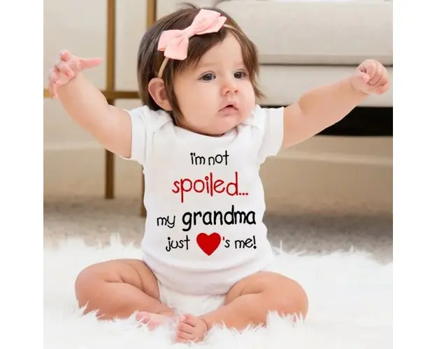 Body alb pentru bebelusi - I'm not spoiled...