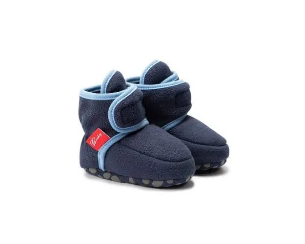 Botosei bleumarine din polar pentru bebelusi
