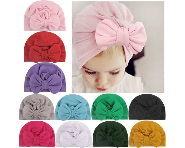 Caciulita tip turban cu fundita