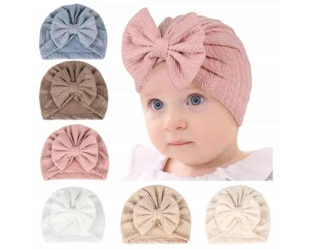 Caciulita tip turban cu model din tesatura
