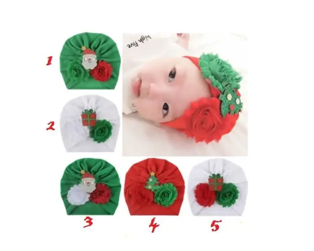 Caciulita tip turban cu personaje de Craciun
