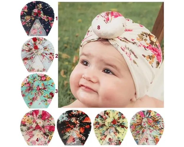 Caciulita tip turban viu colorata