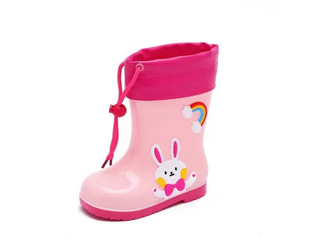 Cizme de cauciuc cu ciorap detasabil pentru copii - Bunny