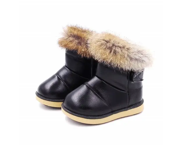 Cizme negre cu blanita