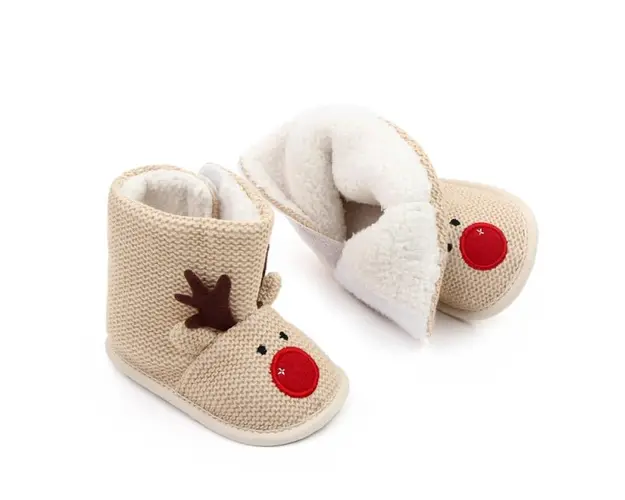 Cizmulite crem pentru bebelusi - Renul poznas