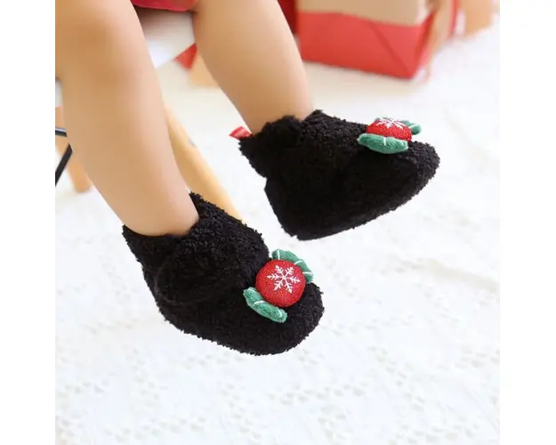 Cizmulite negre din blanita - Acadea