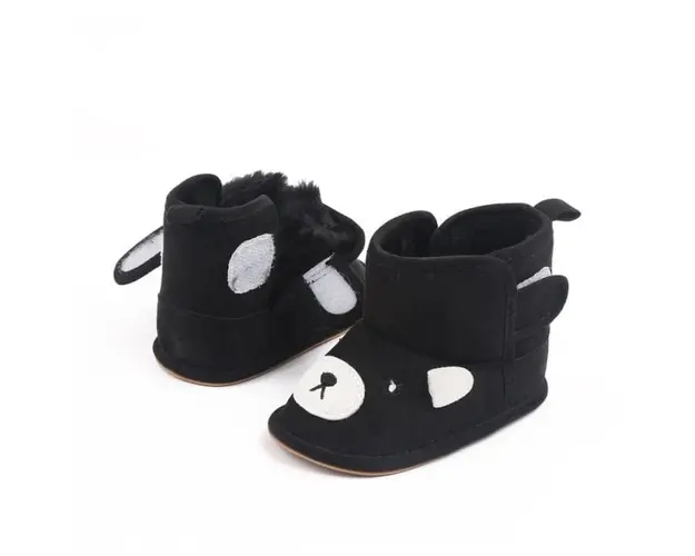 Cizmulite pentru bebelusi - Black teddy