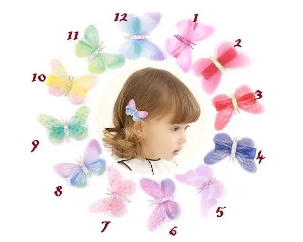 Clama pentru fetite - Fluturasi colorati