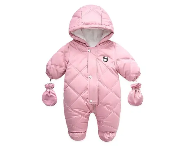 Combinezon roz pudra din fas - Teddy bear