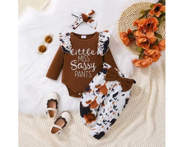 Compleu alb cu maro - Sassy