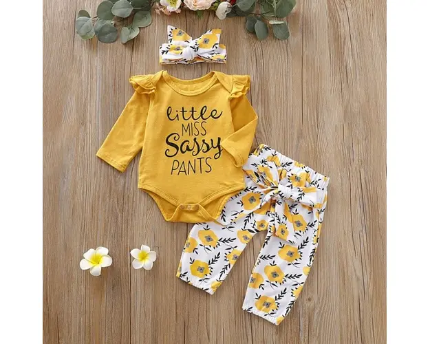 Compleu galben pentru fetite - Little miss