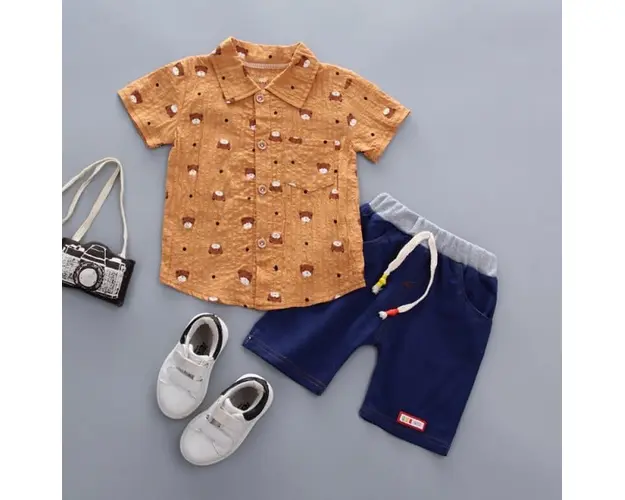 Costum cu camasuta maro - Ursuleti