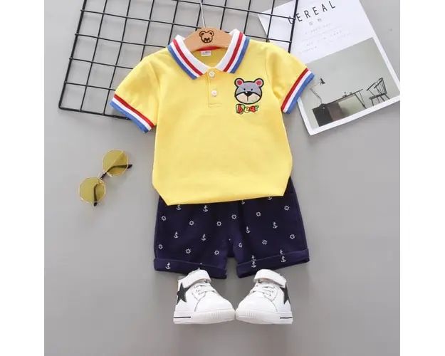 Costum cu tricou galben - Bear