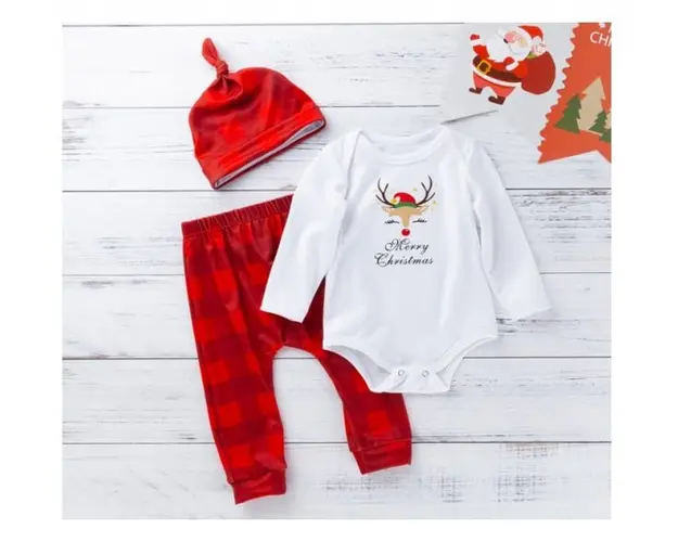 Costumas din 3 piese pentru bebelusi - Renul timid