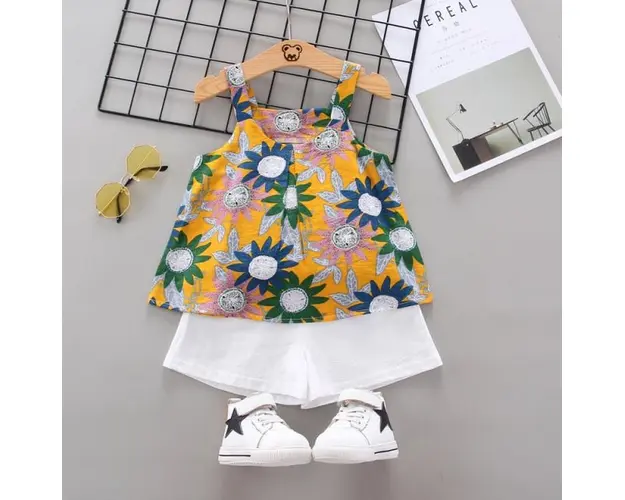 Costumas pentru fetite - Flori colorate