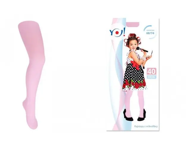 Dres subtire 40 den roz, pentru fetite