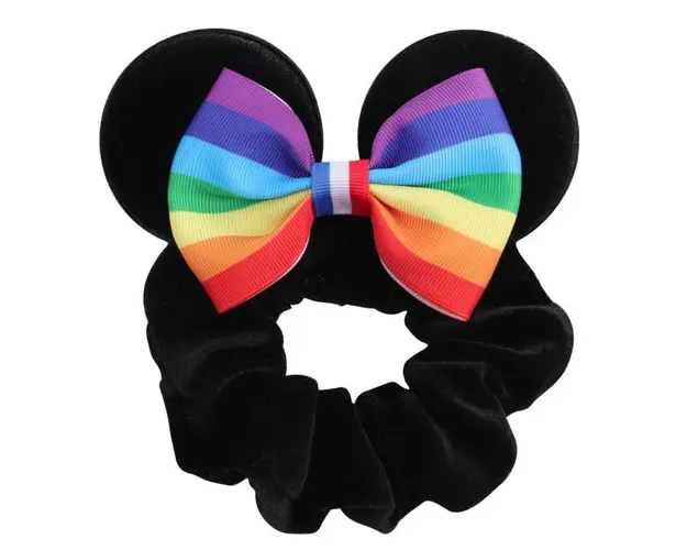Elastic de par din catifea cu urechise si fundita - Model 11