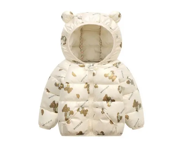 Geaca din fas ivoire pentru copii - Teddy