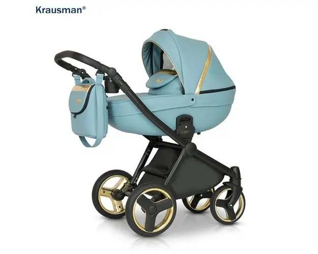 Krausman - Carucior 3 in 1 Prime Mirage Blue Gold