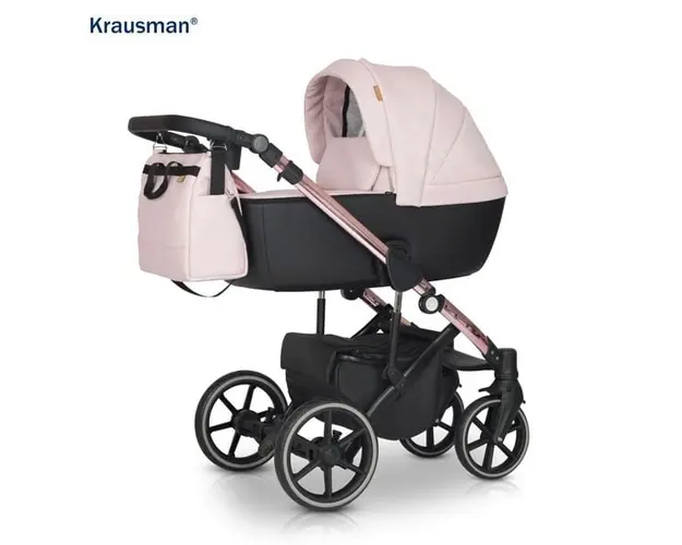 Krausman - Carucior 3 in 1 Storm Pink Shiny