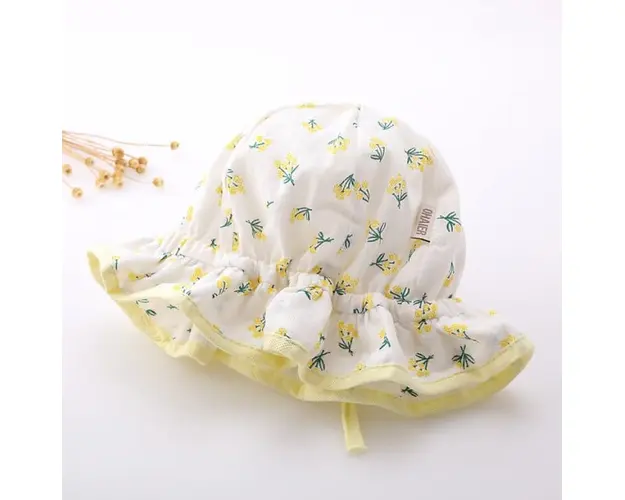 Palariuta alba cu floricele galbene