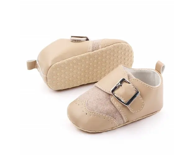 Pantofi eleganti crem cu catarama