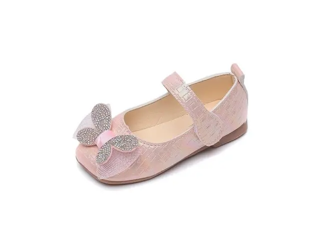 Pantofi eleganti roz sidefat - Butterfly