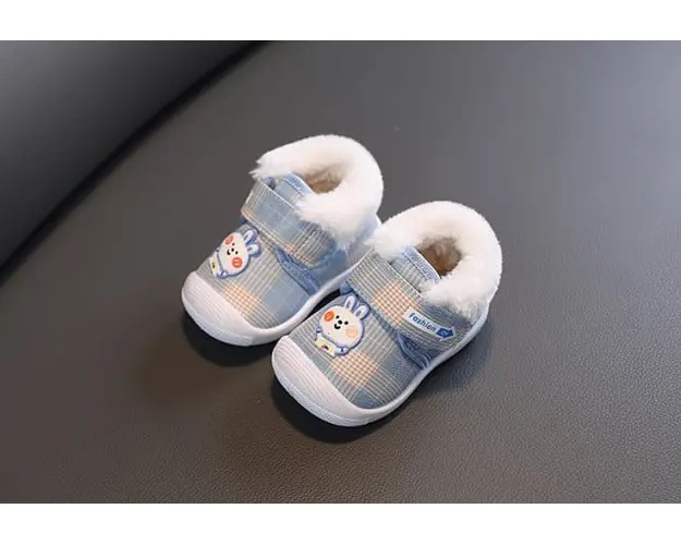 Pantofi imblaniti bleu - Fashion bunny