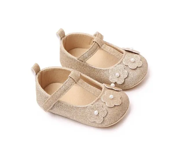 Pantofiori aurii pentru fetite - Sweety
