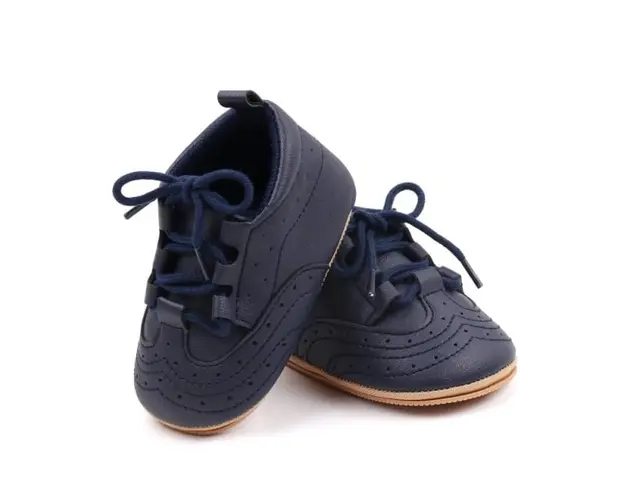 Pantofiori bleumarine pentru baietei - Peter