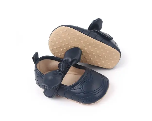 Pantofiori bleumarine pentru fetite - Heart