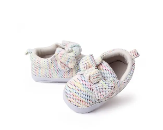 Pantofiori cu fundita - Curcubeu