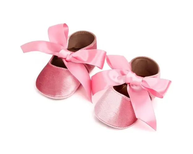 Pantofiori eleganti bebelusi din material catifelat