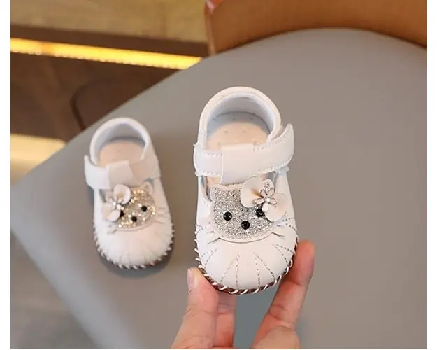 Pantofiori ivoire pentru fetite - Pisicuta