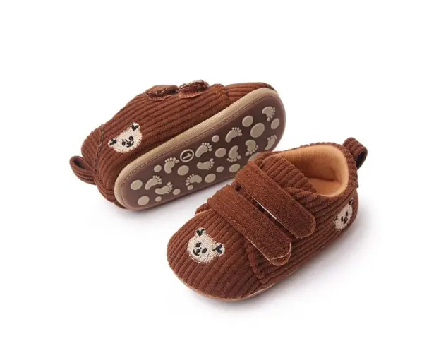 Pantofiori maro din reiat - Teddy