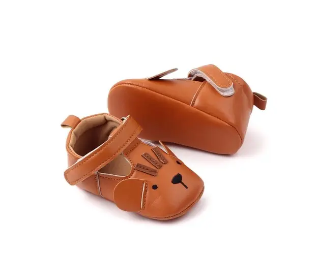 Pantofiori maro pentru fetite - Soricel