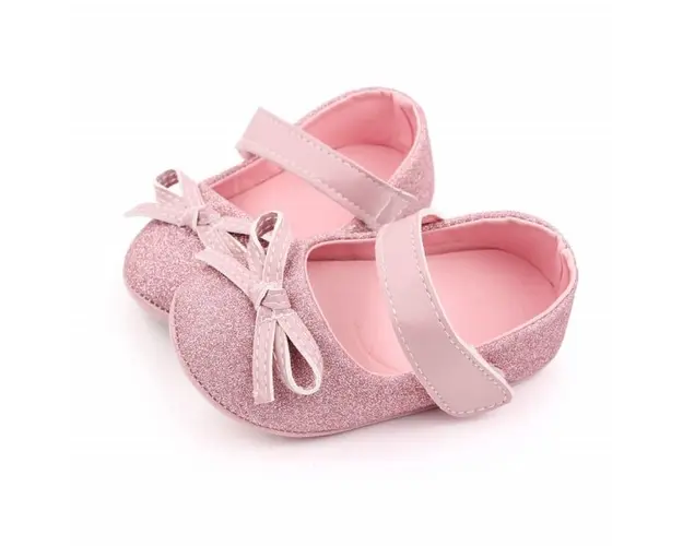 Pantofiori roz cu sclipici