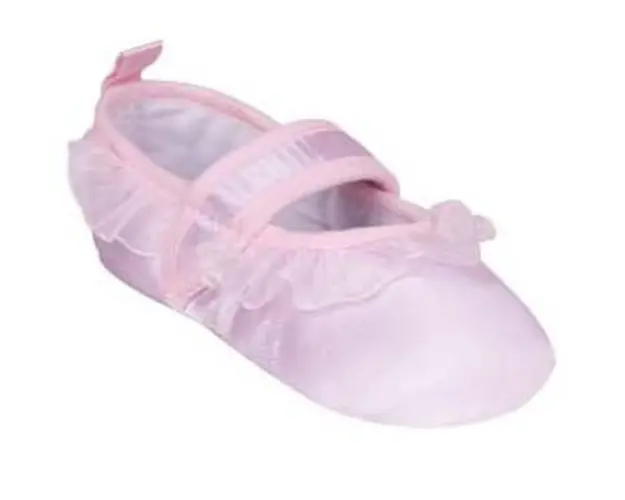 Pantofiori roz cu volanase