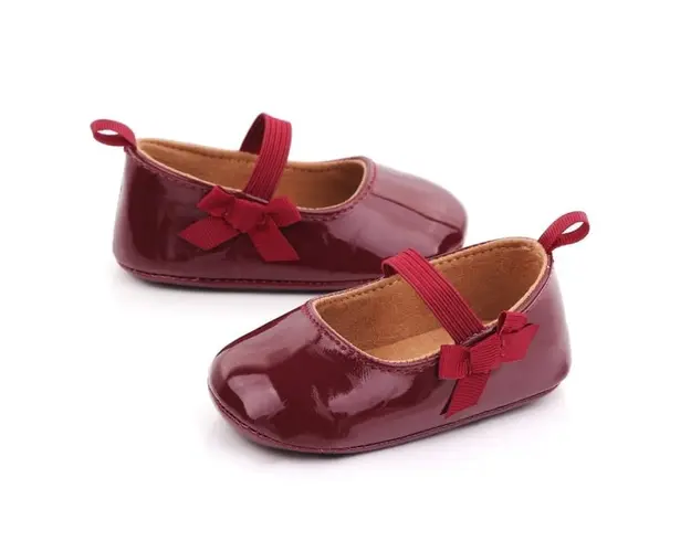 Pantofiori visinii din piele ecologica lacuita