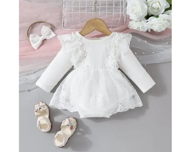 Rochita body alba din finet - Gorgeous