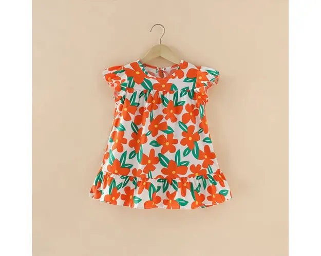 Rochita pentru fetite - Orange flowers