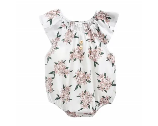 Salopeta alba bufanta - Buchete de floricele