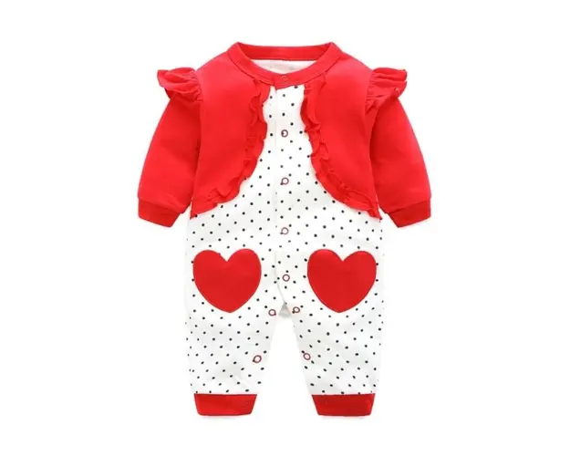 Salopeta alba cu rosu si bulinute