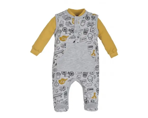 Salopeta cu bluzita pentru bebelusi - Colectia Route 66