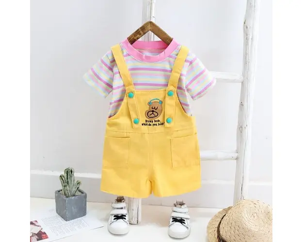 Salopeta galbena cu tricou - Bear