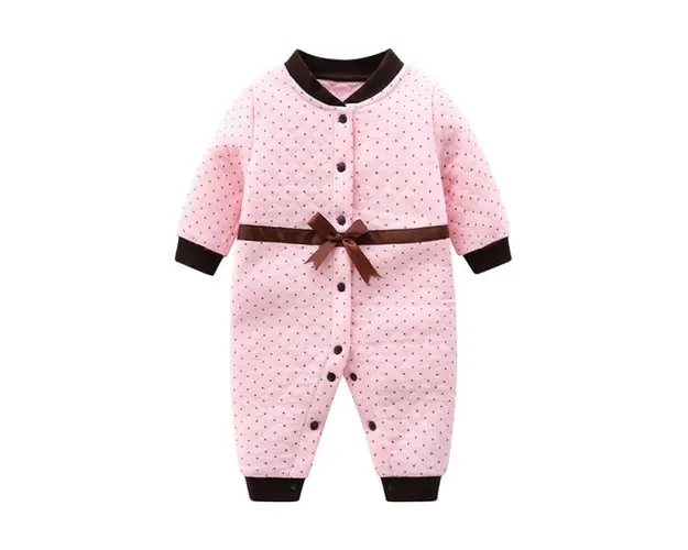 Salopeta roz cu detalii maro