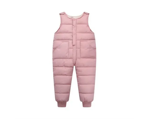 Salopeta roz din fas pentru fetite