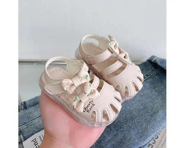 Sandale ivoire pentru fetite - Liberty Baby